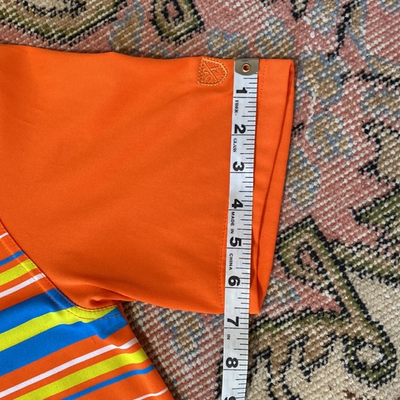 ST Andrews Bright (Neon) Striped S/S Golf Polo! Like NEW!๐๏ธโโ๏ธโณ๏ธ๐ฅ๐, Big Small - Picture 11 of 12